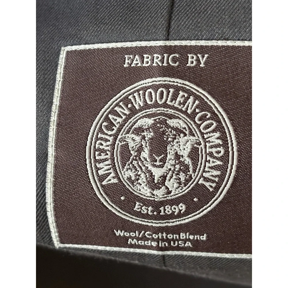 J Crew Ludlow Blazer Mens 38S Gray American Woolen Co Wool Cotton H2794